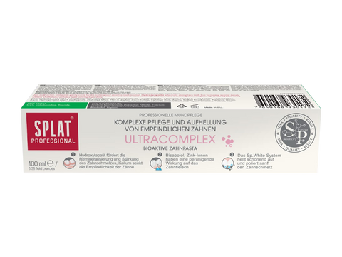 Splat Professional toothpaste tube on a white background