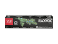 Splat Blackwood toothpaste packaging with a black background and green tree branch design.