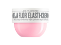 Pink jar of Sol de Janeiro Beija Flor Elasti-Cream on a white background