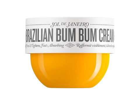 Jar of Sol de Janeiro Brazilian Bum Bum Cream on a white background