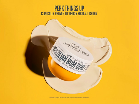 Product packaging with a label on a yellow background