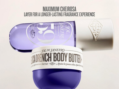 Two containers of Sol de Janeiro Alicia French Body Butter on a light background