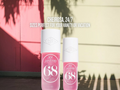 Two Sol Janefro 68 bottles with palm tree shadows on a wall.