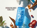 Blue perfume bottle labeled 'SOL JANETO 76' with amber and floral elements on a white background.