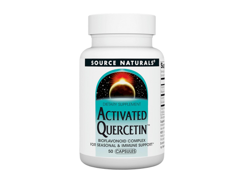 Bottle of Source Naturals Activated Quercetin on a white background