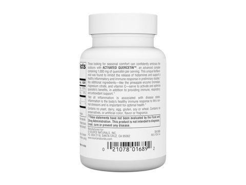 White supplement bottle with label on a white background