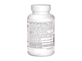 White supplement bottle with label on a white background