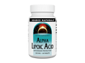 Bottle of Source Naturals Alpha Lipoic Acid dietary supplement on a white background