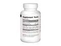 Supplement bottle with label on a white background