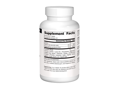 Supplement bottle with label on a white background