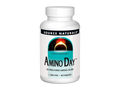 Bottle of Source Naturals Amino Day dietary supplement on a white background