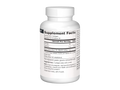 Supplement bottle with label on a white background