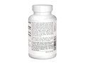 White supplement bottle with label on a white background
