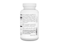 White supplement bottle with label on a white background