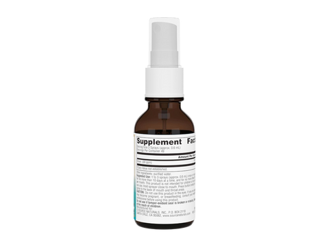 Brown supplement bottle with white label on a white background