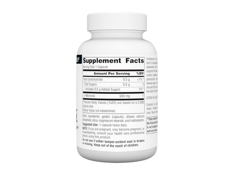 Supplement bottle with label on a white background