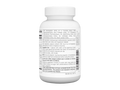 White supplement bottle with label on a white background