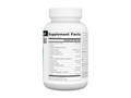 Supplement bottle with label on a white background