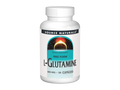 Bottle of Source Naturals L-Glutamine supplement on a white background
