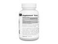 Supplement bottle with 'Supplement Facts' label on a white background