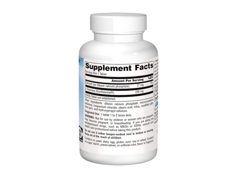 Supplement bottle with 'Supplement Facts' label on a white background