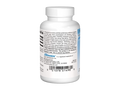White supplement bottle with label on a white background
