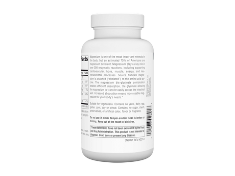 White supplement bottle with label on a white background
