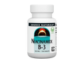 Bottle of Source Naturals Niacinamide B-3 supplement on a white background