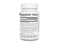 Supplement bottle with label on a white background