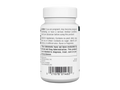 White supplement bottle with label on a white background
