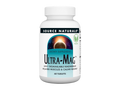 Supplement bottle labeled 'Ultra-Mag' by Source Naturals on a white background