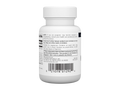 White supplement bottle with label on a white background