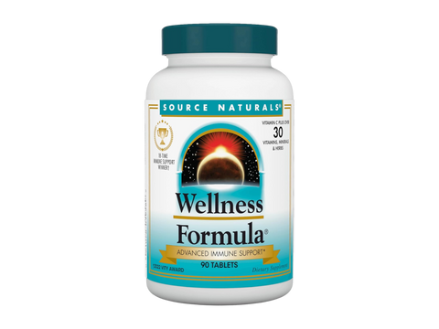 Source Naturals Wellness Formula supplement bottle on a white background