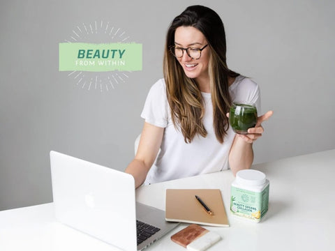 Sunwarrior Beauty Greens Collagen Booster - 300g - Pina Colada & Unflavoured - Vegan & Organic