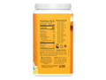 Back of Sunwarrior Classic Plant Protein powder showing organic ingredients.