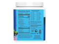 Back of Sunwarrior berry protein powder showing certifications.
