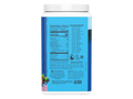 Back of Sunwarrior berry protein powder showing certifications.