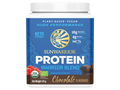 Sunwarrior Plant-Based Protein Powder tub, chocolate flavour 375g.