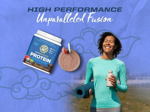 Sunwarrior Plant-Based Protein Powder, Chocolate Flavoured 375g