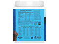 Back of Sunwarrior protein powder tub showing organic certifications.