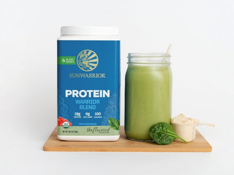 Sunwarrior Organic Plant-Based Protein Powder, Unflavoured 375g