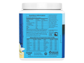 Back of Sunwarrior vanilla protein powder showing ingredient list.