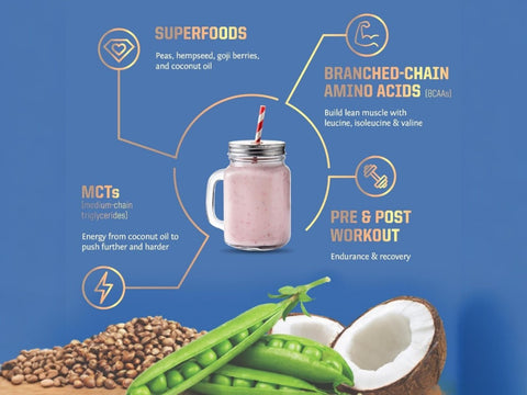 Sunwarrior Plant-Based Protein Powder, Vanilla Flavoured