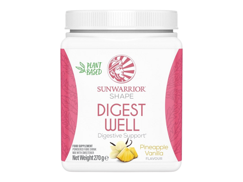 Sunwarrior Digest Well supplement container on a white background