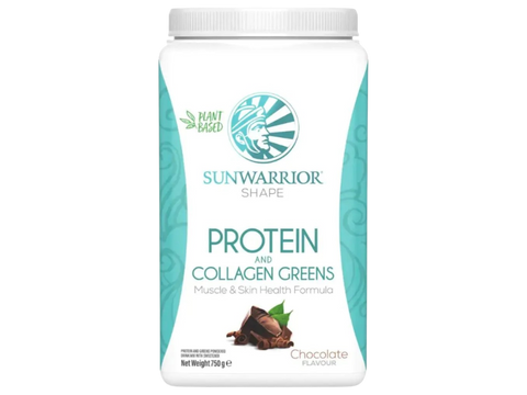 Sunwarrior Shape Plant Protein and Greens Chocolate Powder 750g Tub