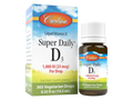Carlson Super Daily D3 1,000 IU (25 mcg) front bottle packaging showing product name and branding