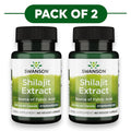 Swanson Shilajit Extract 400mg 60 Veggie Capsules Pack of 2