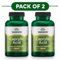 Swanson Caprylic Acid 600mg 60 Softgels Pack of 2