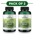 Swanson St. John's Wort Herb 375mg 120 Vegan Capsules Pack of 2