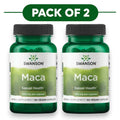 Swanson Maca 500mg 60 Vegan Capsules Pack of 2